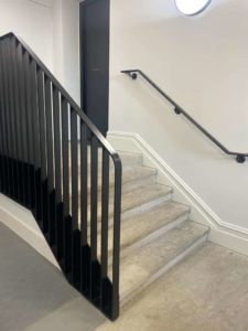 Custom Black Metal Interior Steps 2