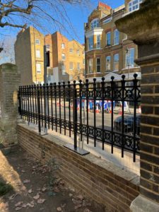 Decorative Metal Railings Around Building 3