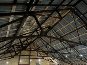 Steel Structure Holding Up Ceiling