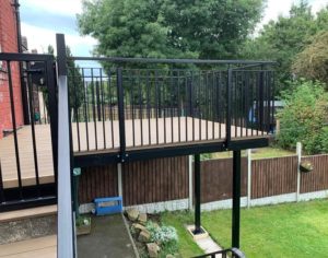 Raised Metal Platform For Decking