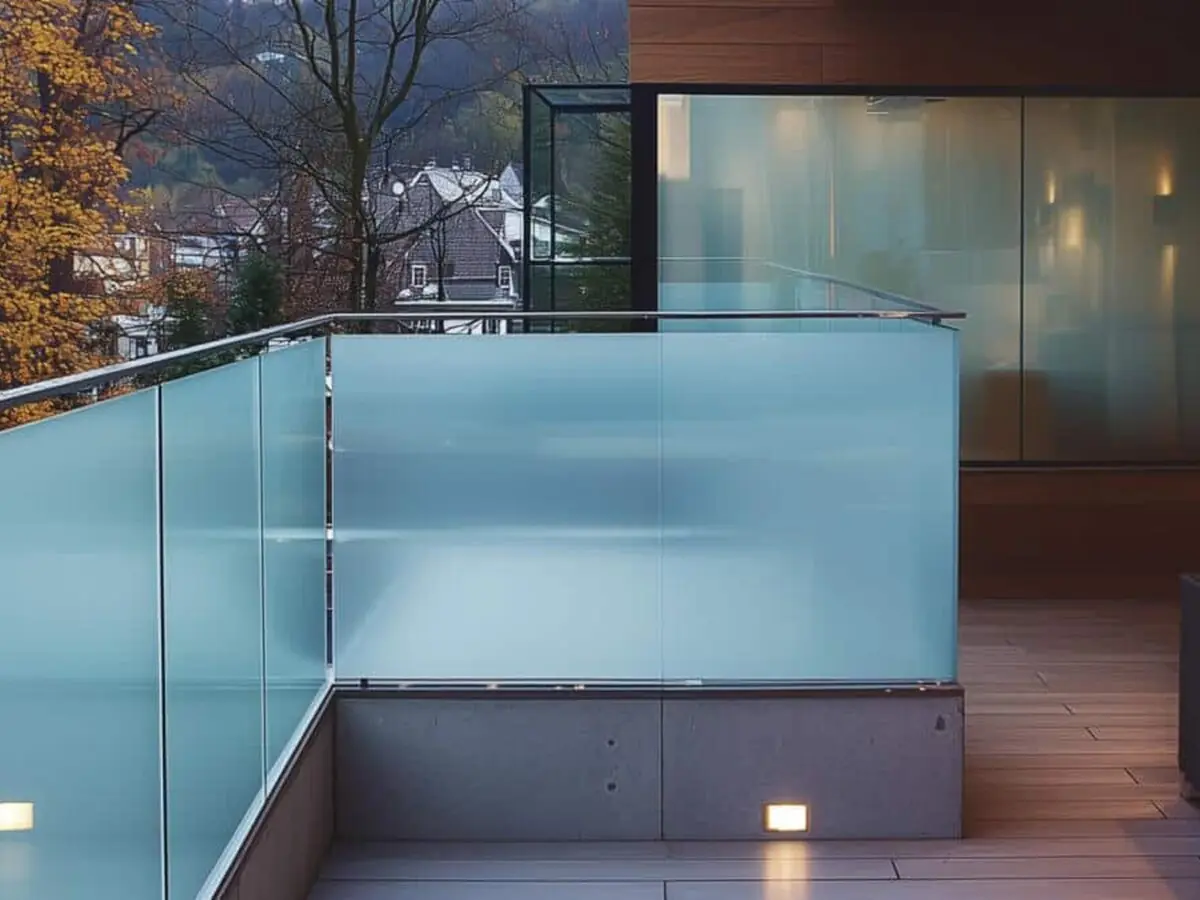 BG toughened glass balcony commercial environment