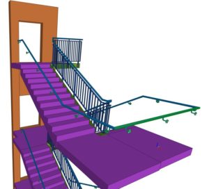 internal staircase cad design 4