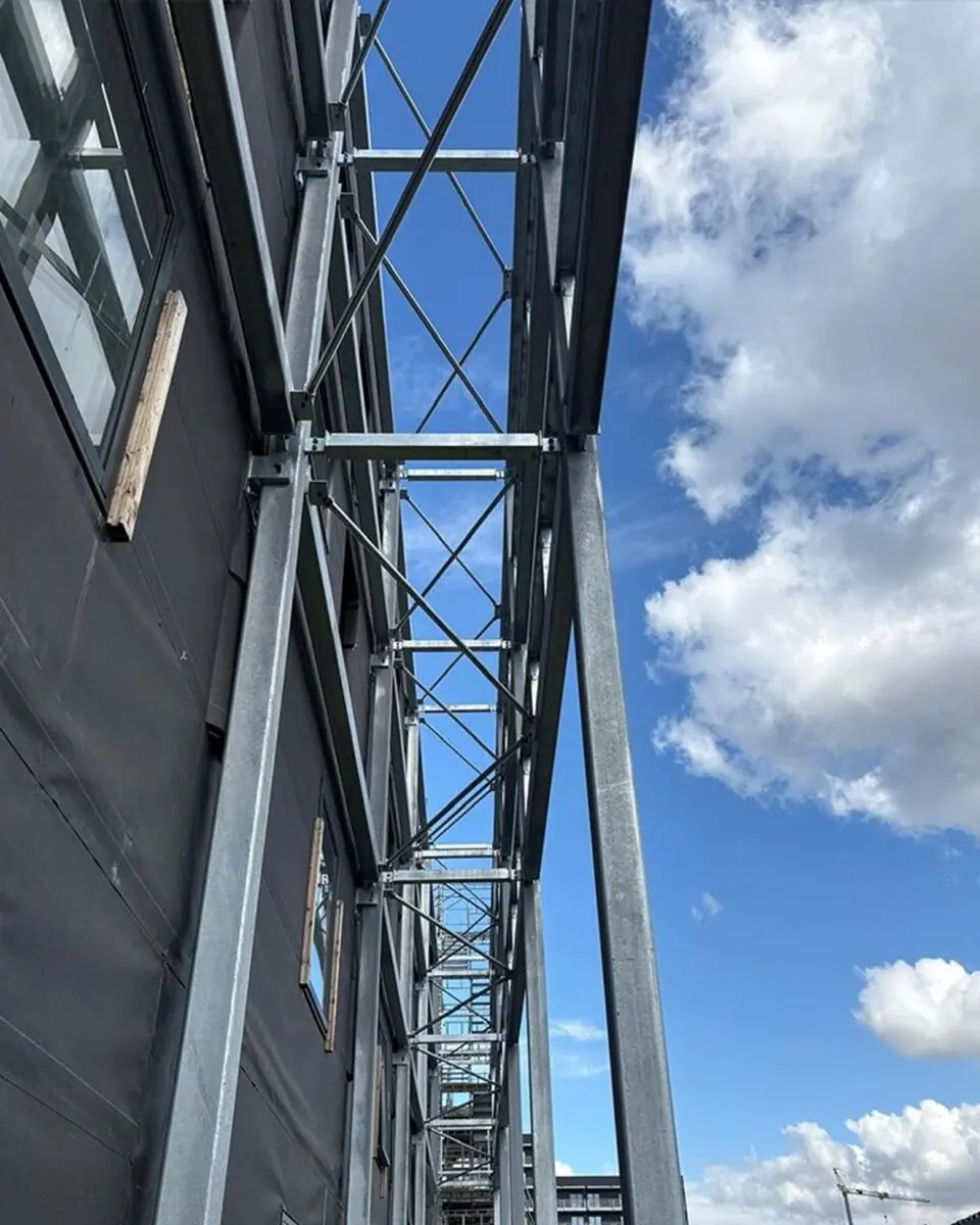 large steel walkway structure under view leeds