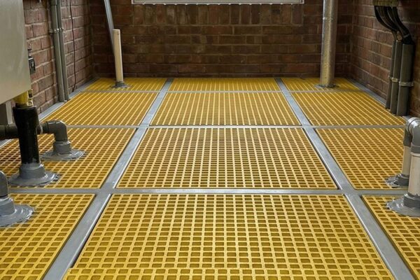 grp riser flooring over void completed london