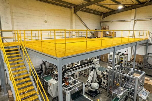 large grp mezzanine floor and access staircase sheffield