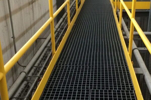 yellow and black grp raised walkway